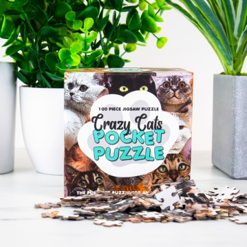 Crazy Cats Pocket Jigsaw Puzzle