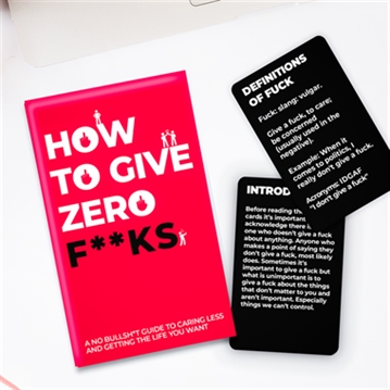 How to Give Zero Fucks Card Pack