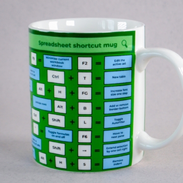 Spreadsheet Shortcut Mug