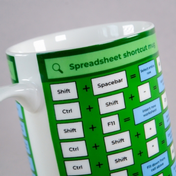 Spreadsheet Shortcut Mug