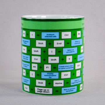 Spreadsheet Shortcut Mug
