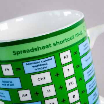Spreadsheet Shortcut Mug