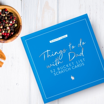 Things to do with Dad Bucket List Scratch Cards