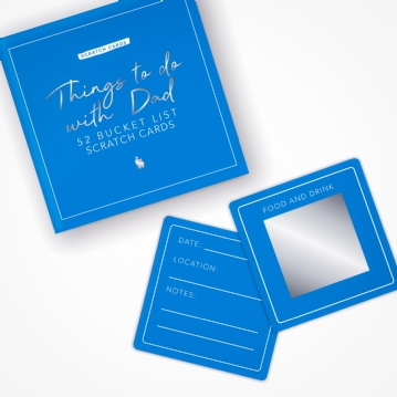 Things to do with Dad Bucket List Scratch Cards