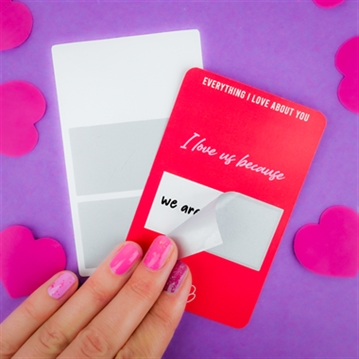 Everything I Love About You - DIY Scratch Cards