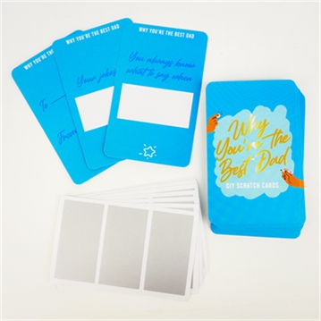 Why You're the Best Dad - DIY Scratch Cards