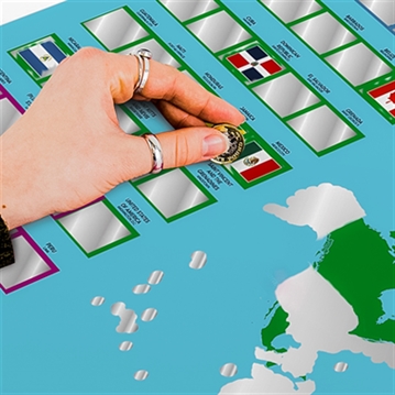 World Explorer Scratch Poster