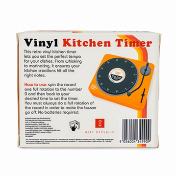 Vinyl Kitchen Timer