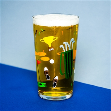 Golf Pint Glass