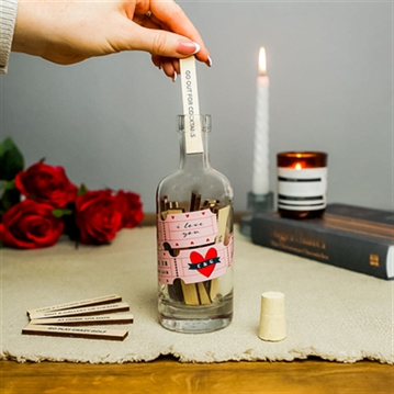 Personalised Date Night Ideas Bottle and Tokens