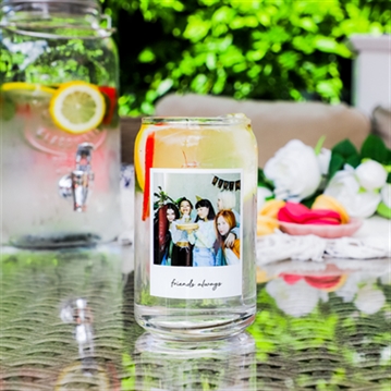 Personalised Snapshot Can Glass