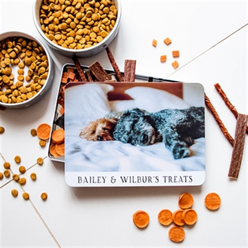 Personalised Photo Pet Treat Biscuit Tin