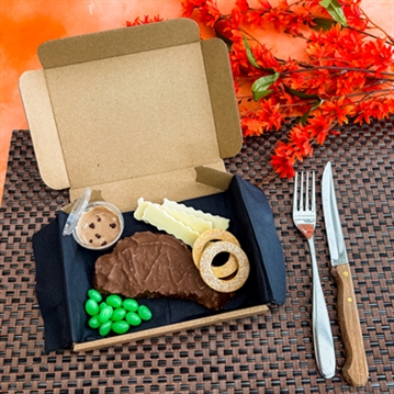 All Chocolate Steak & Chips Dinner