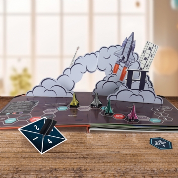 Space Race Pop Up Board Game Book