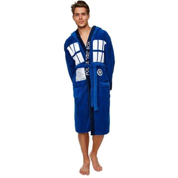 dr who tardis bathrobe with hood