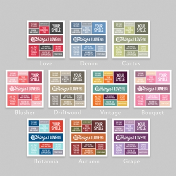 10 Things I Love About You Personalised Cushion