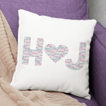 Personalised Couples Letter Cushion