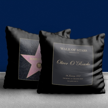 Personalised Walk of Stars Cushion
