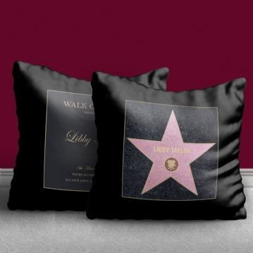Personalised Walk of Stars Cushion