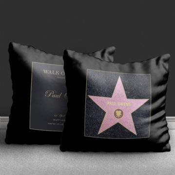 Personalised Walk of Stars Cushion