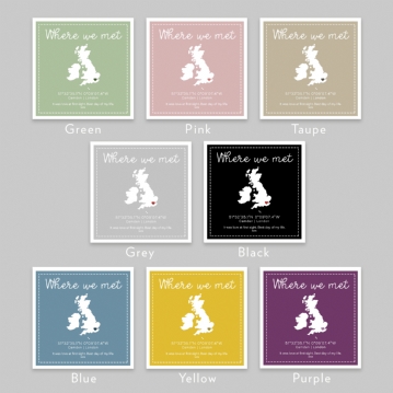 Where We Met Personalised Cushion
