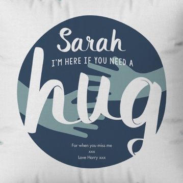 Personalised Hug Cushion