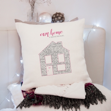 Personalised Our Home is Special Cushion