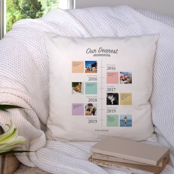 Personalised Our Dearest Memories Cushion