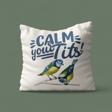 Calm Your Tits and Carry On Cushion 