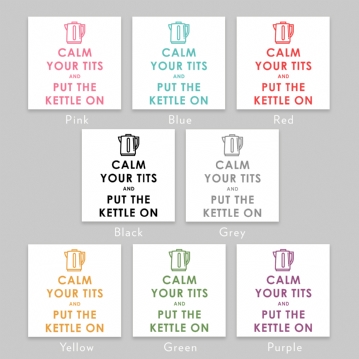 Funny Keep Calm and Put the Kettle On Cushion