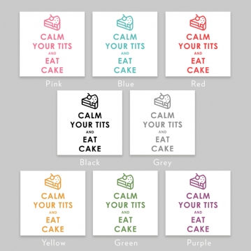 Funny Keep Calm and Eat Cake Cushion