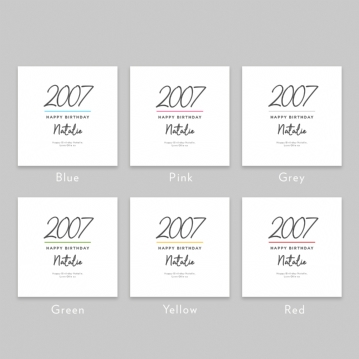 Classy 18th Birthday Year Personalised Cushion