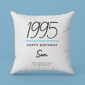 Personalised Classy 30th Birthday Year Cushion
