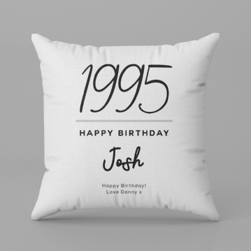 Personalised Classy 30th Birthday Year Cushion