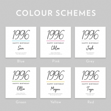 Personalised Classy 30th Birthday Year Cushion