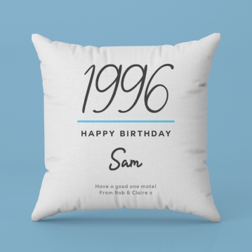 Personalised Classy 30th Birthday Year Cushion