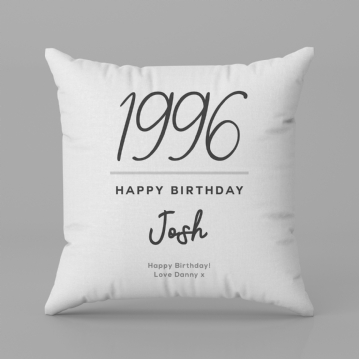 Personalised Classy 30th Birthday Year Cushion