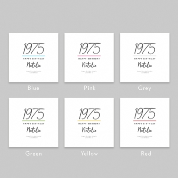 Personalised Classy 50th Birthday Year Cushion