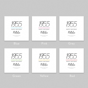 Classy 70th Birthday Year Personalised Cushion