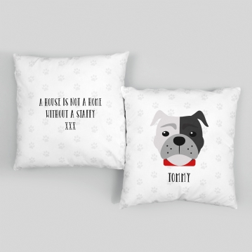 Staffy cushion hotsell