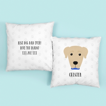 Personalised Labrador Dog Cushion