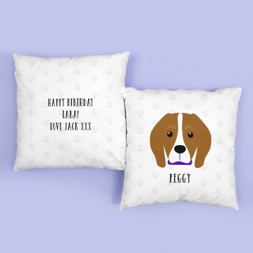 Personalised Beagle Dog Cushion