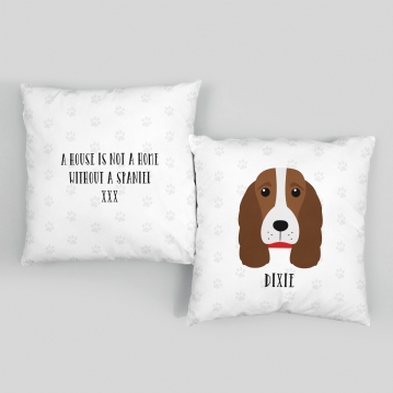 Personalised Spaniel Dog Cushion