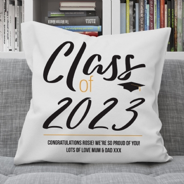 Personalised Class Of Graduation Cushion