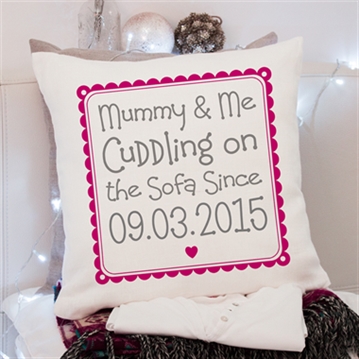 Personalised Cuddling Mummy Cushion