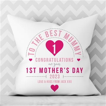 Personalised First Mother's Day Cushion
