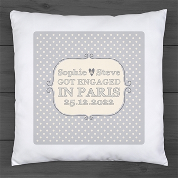 Personalised Engagement Cushion
