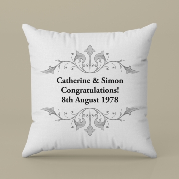 Personalised Anniversary Cushion