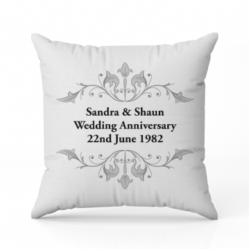 Personalised Anniversary Cushion