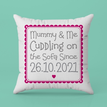 Personalised Cuddling Mummy Cushion
